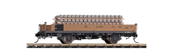 9463 101 - RhB Kk-w 7371 Niederbordwagen mit Betonschwellen