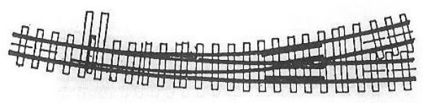 20664-55 - Bogenweiche TTe 9,5° links Code55