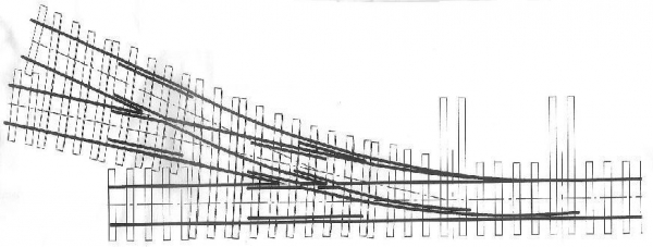 20963-70 - Doppelweiche H0m 9,5°