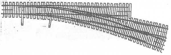 20697-55 - Doppelweichen N 9.5° Code55