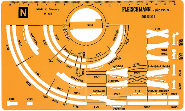995101 - Gleisplanschablone N