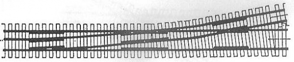 20125-70 - Gleiseinfahrt HO/HOe 9,5° Code70