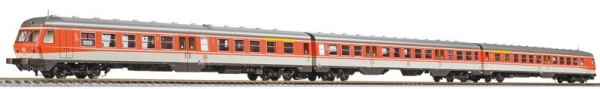 L133169 - Dieseltriebw. BR 614/914, blutorange/kieselgrau, 3-tlg., DB, Ep.IV