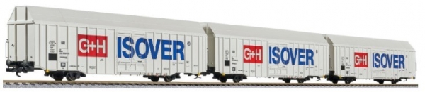 L230159 - 3-teiliges Set großräumige Güterwagen