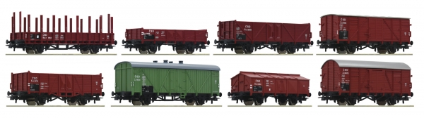 44001 - 8-tlg. Set: Güterwagen, CSD