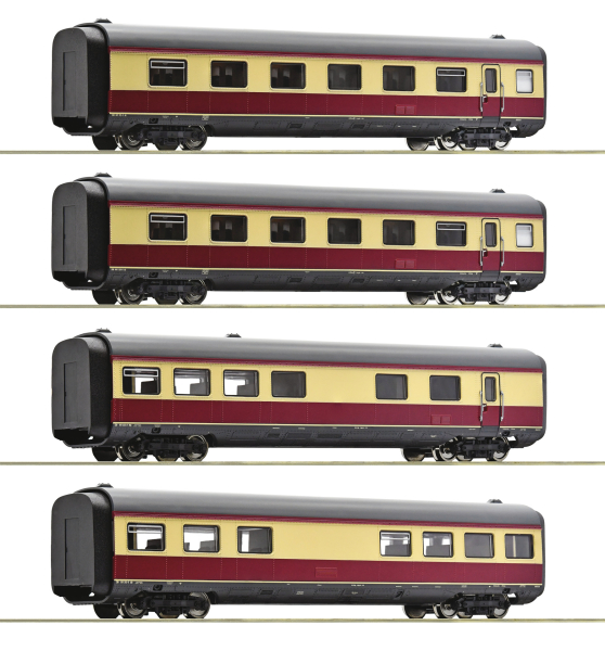 6220003 - 4-tlg. Set: Mittelwagen zum Gasturbinentriebzug BR 602, DB Ep.IV Wechselstrom