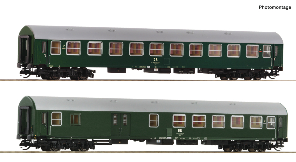 6280005 - 2-tlg. Set 2: Reisezugwagen, DR