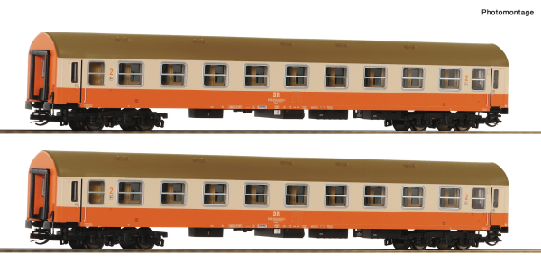6280017 - 2-tlg. Set 2: Reisezugwagen 2. Klasse, DR
