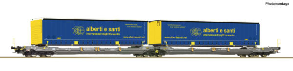 6600137 - Doppeltaschen-Gelenkwagen T3000e, Hupac