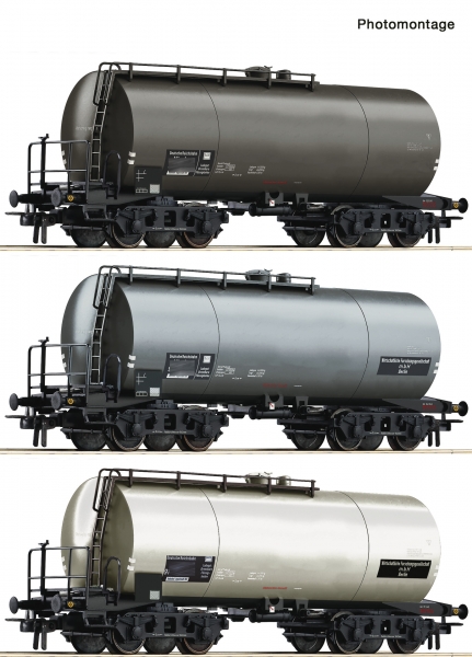 76015 - 3-tlg. Set: Kesselwagen, DRG