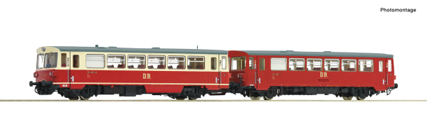 7710013 - Dieseltriebwagen 174 001-8 mit Beiwagen, DR mit Sound