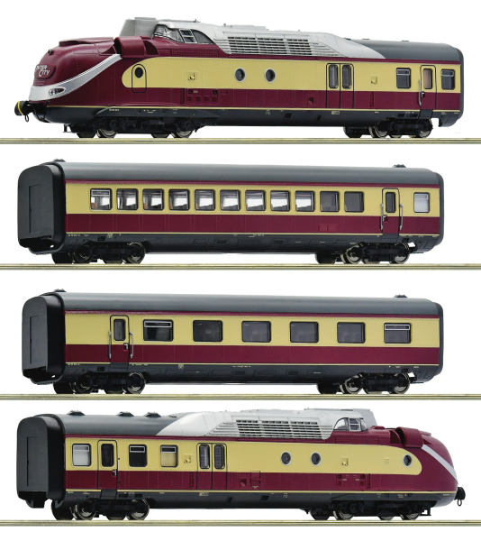 7720002 - 4-tlg. Set: Gasturbinentriebzug BR 602, DB mit Sound Wechselstrom