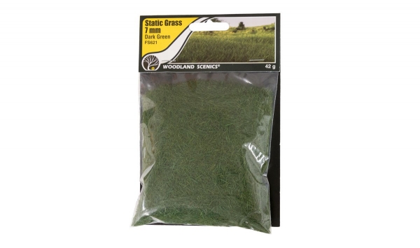 WFS621 - 7mm Statik Grass dunkel grün