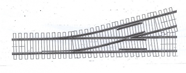 20890-83 - Weiche H0 14° links Code 83