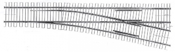 20689-70 - Modellweiche N 12° Code70
