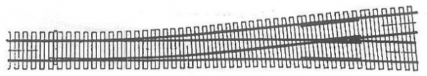 21117-55 - Modellweiche N 7° Code55 links