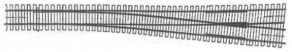 21118-55 - Modellweiche N 7° Code55 rechts