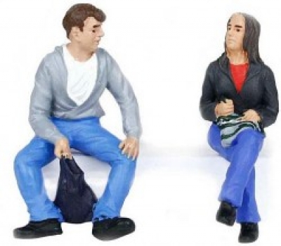 Station Passengers Sitting