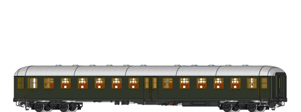 58025 - PERSONENWAGEN BYMGF-51 DER DB Ep.III mit Beleuchtung Wechselstrom