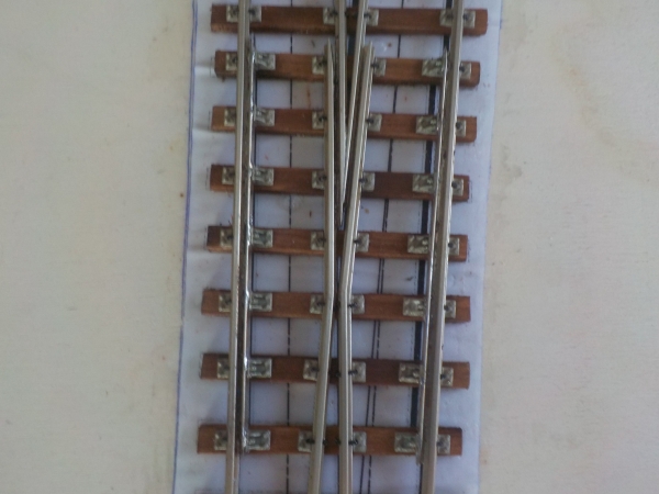 Om Weiche 1 : 7, links, R=1750 mm neue Ausführung, Best.-Nr 20372