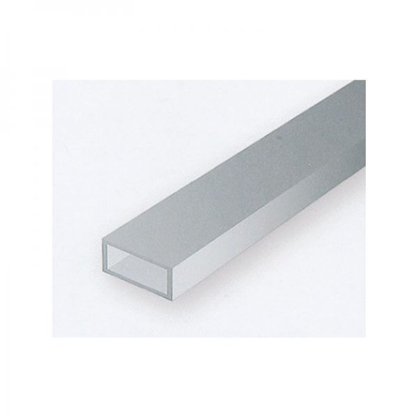 3858 - Polystyrol Rohr rechteckig 350 x 4,8 x 7,9 mm