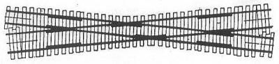 20857-70 - Zweispurkreuzung Bausatz HO/HOe 12°