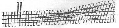 20917-70 - Zweispurweiche HO/HOe 9,5°