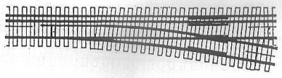 20066-70 - Zweispurweiche HO/HOm 9,5°